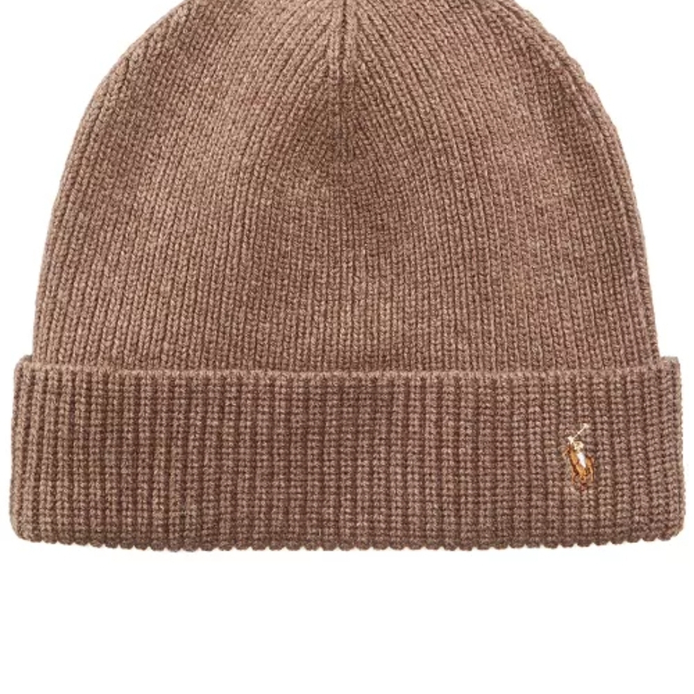 Polo by Ralph Lauren Tan Signature Cuff Hat